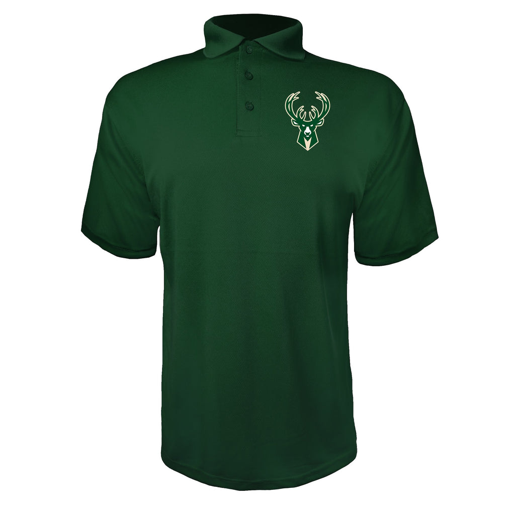 Milwaukee Bucks Green polyester polo