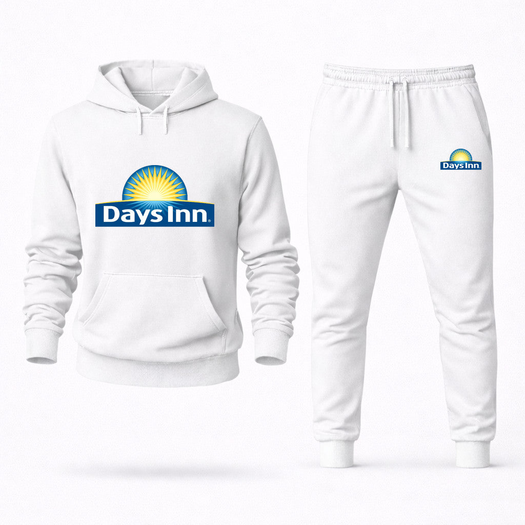 Days Inn Hoodie and Joggers Set - White