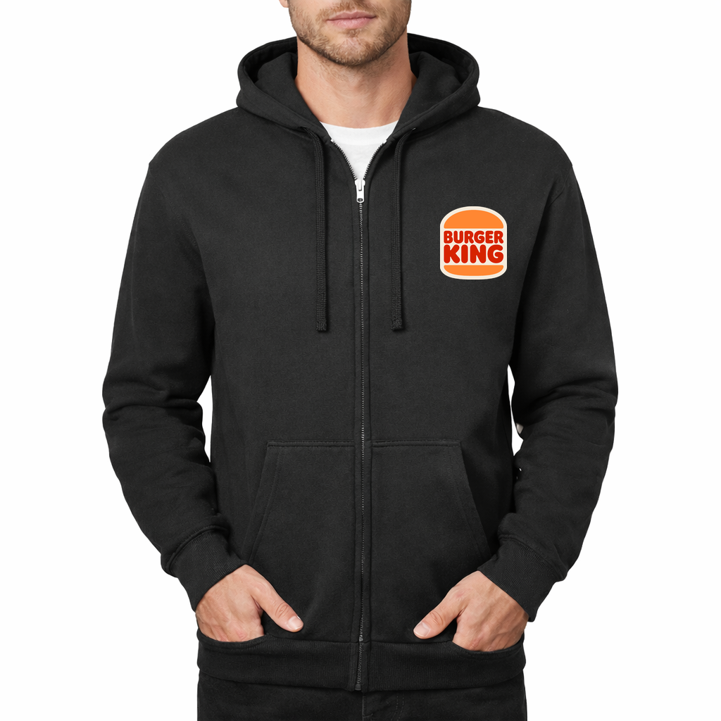 Burger King Zipper Hoodie - Black