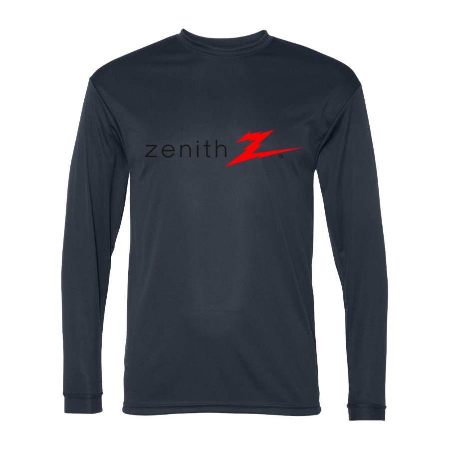 Men's Zenith Polyester Long Sleeve T-Shirt - Navy