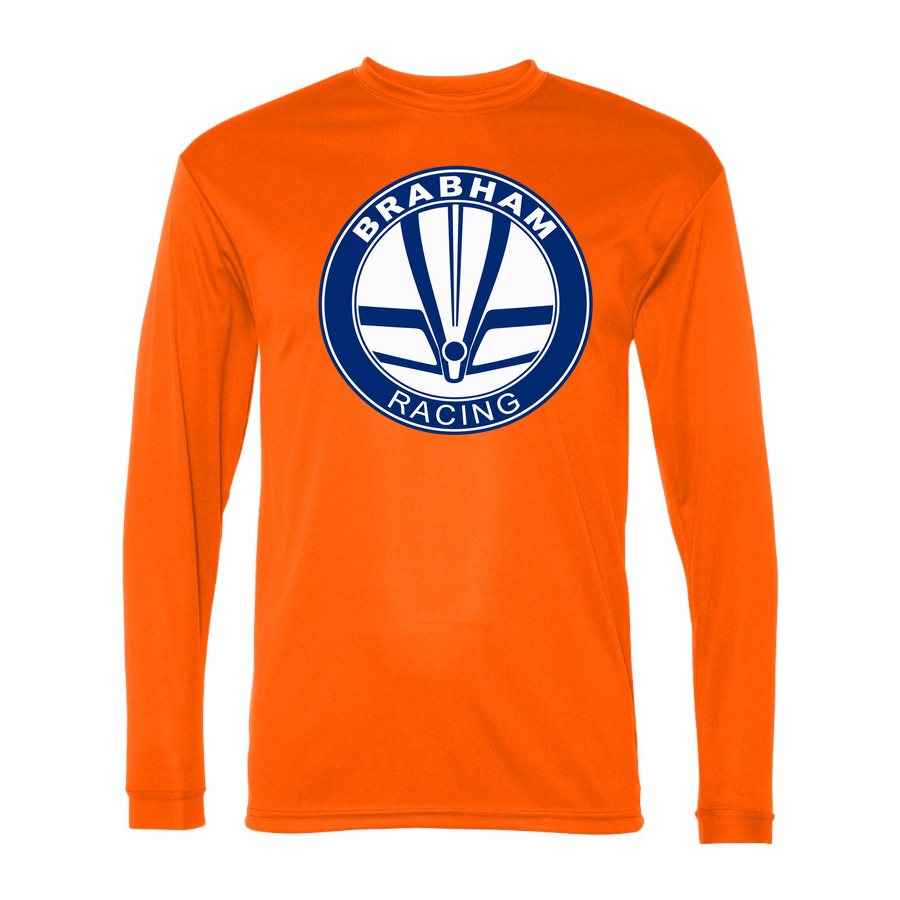 Men's Brabham Racing Polyester Long Sleeve T-Shirt - Safety Orange