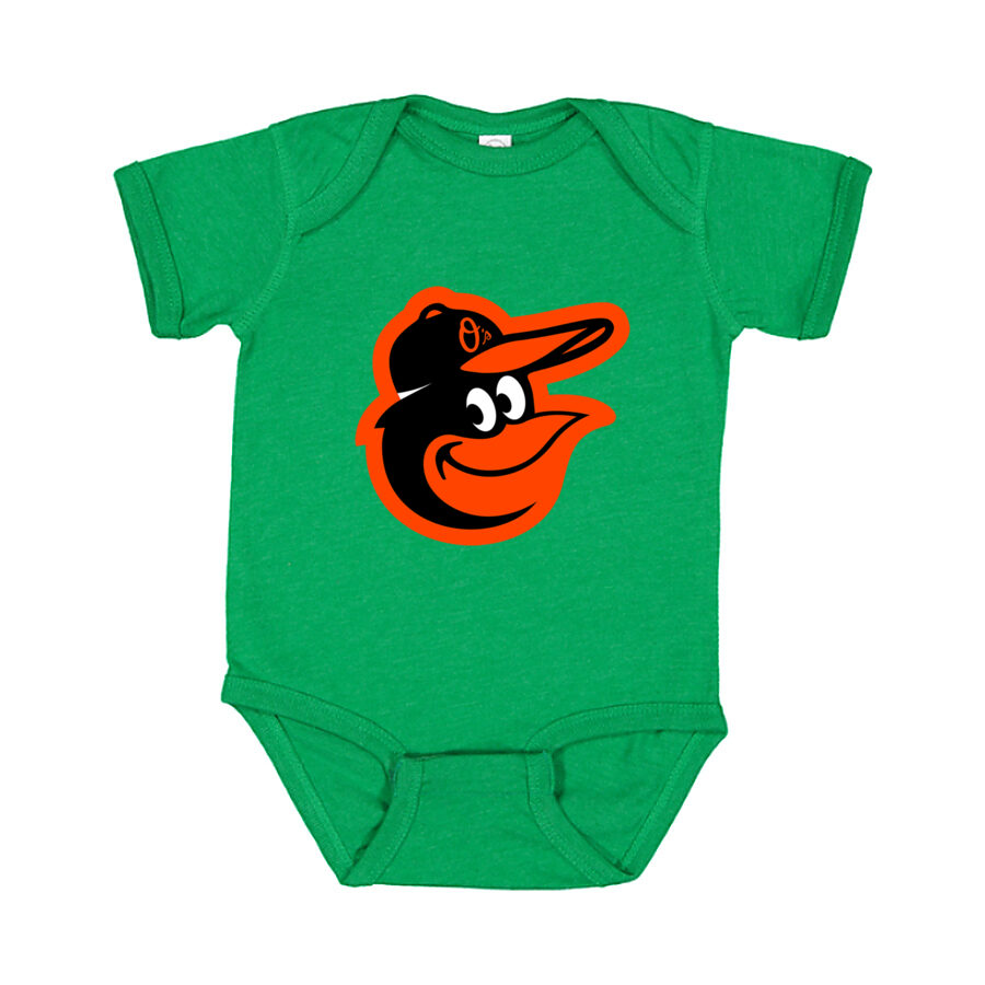 Baltimore Orioles Baby Romper Onesie - Green