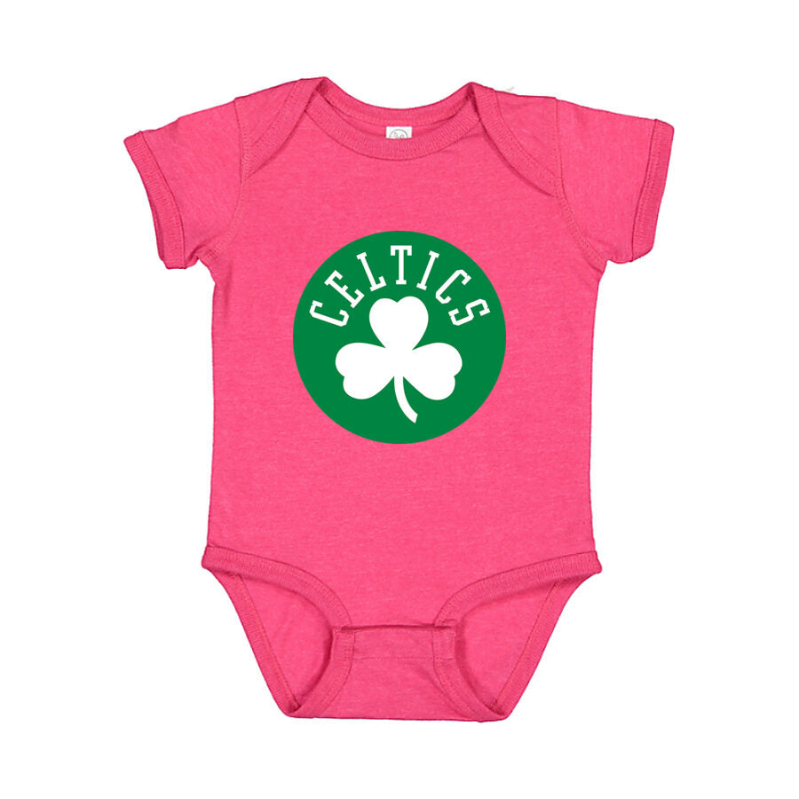 Boston Celtics Baby Romper Onesie - Pink