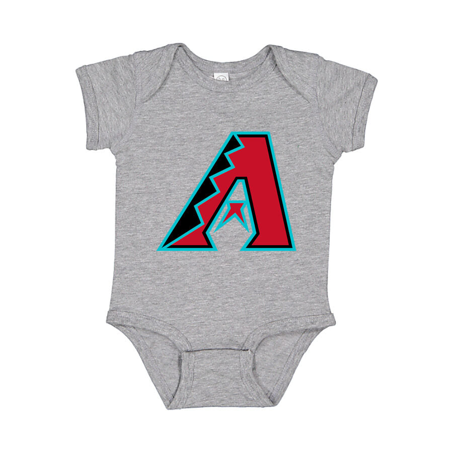 Arizona Diamondbacks Baby Romper Onesie - Gray