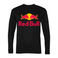 Men's Red Bull Polyester Long Sleeve T-Shirt - Black