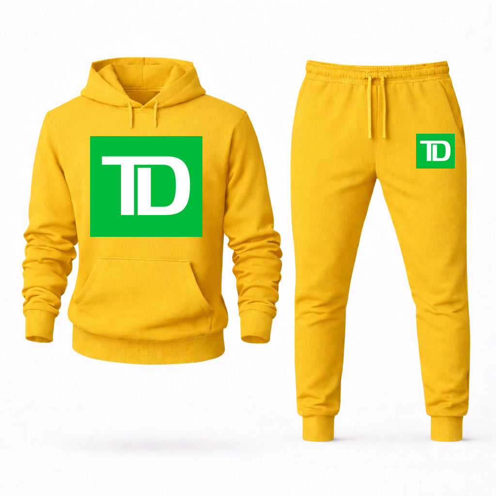 TD Bank Hoodie and Joggers Set - Yellow