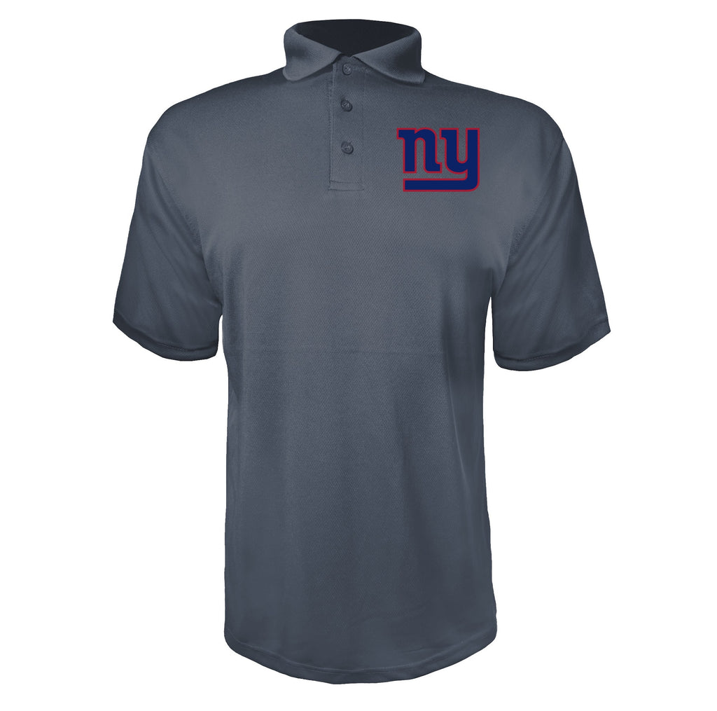 New York Giants Charcoal polyester polo