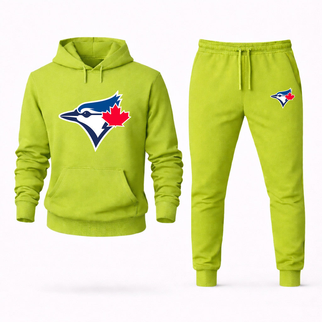 Toronto Blue Jays Hoodie and Joggers Set - Lime Green