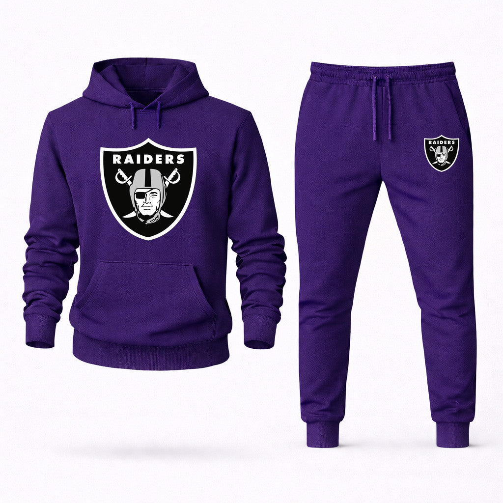 Las Vegas Raiders Hoodie and Joggers Set - Purple