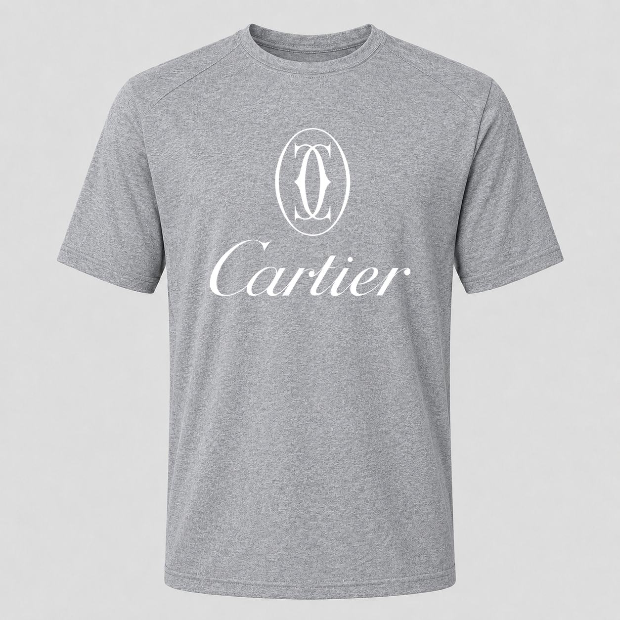 Men's Cartier White Performance T-Shirt - Gray