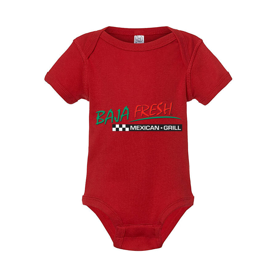 Baja Fresh Baby Romper Onesie - Red