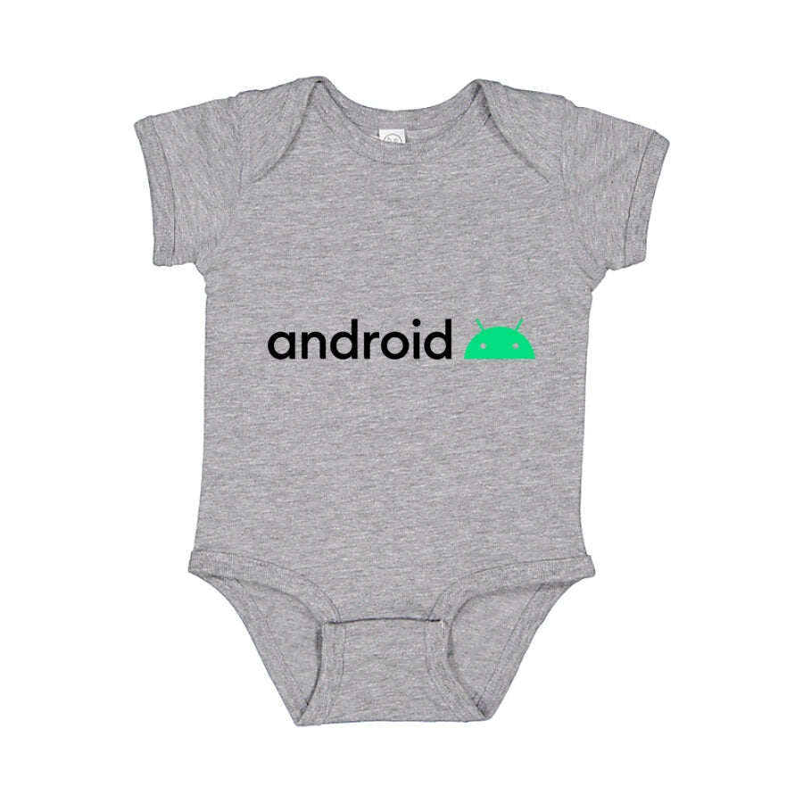 Android Baby Romper Onesie - Gray