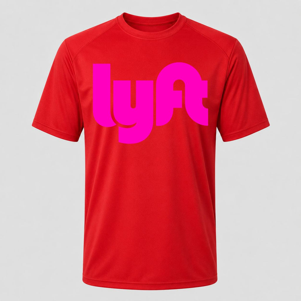 Men's Lyft Pink Performance T-Shirt - Red