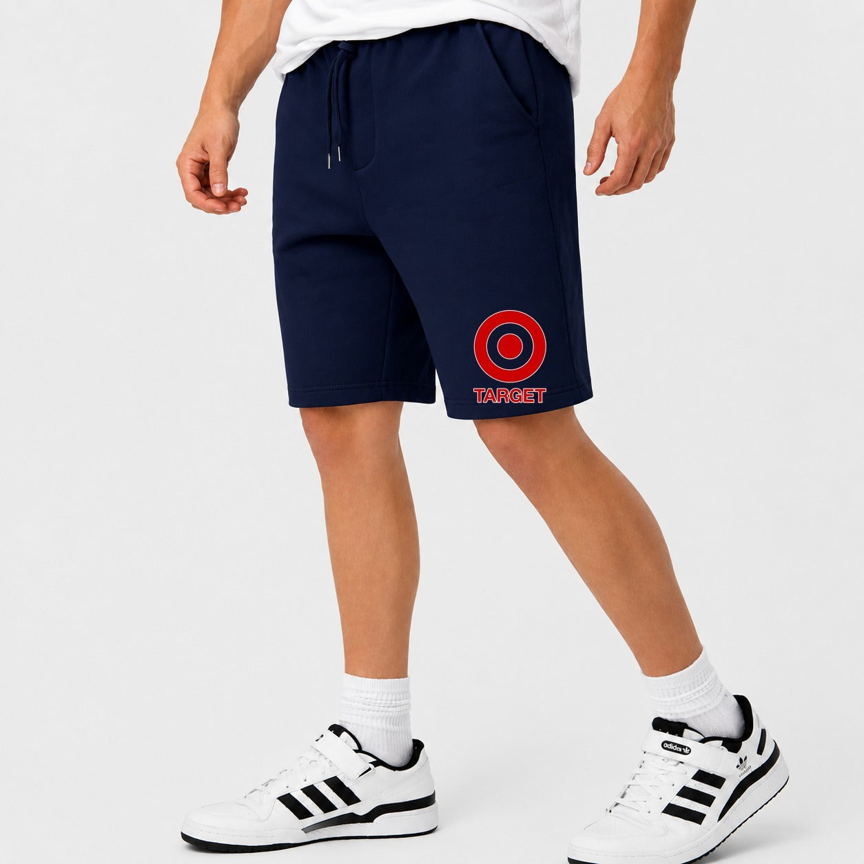 Men's Target Cotton Shorts - Navy