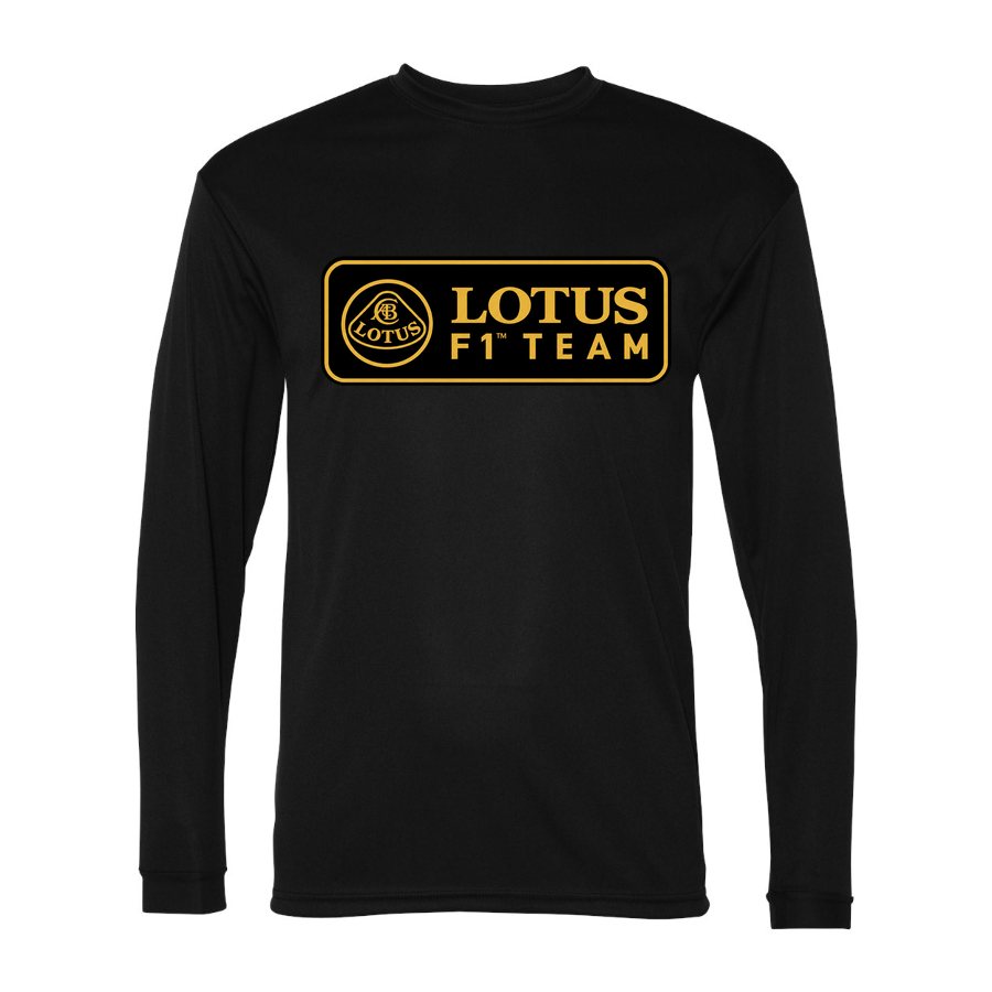 Men's Lotus F1 Team Polyester Long Sleeve T-Shirt - Black