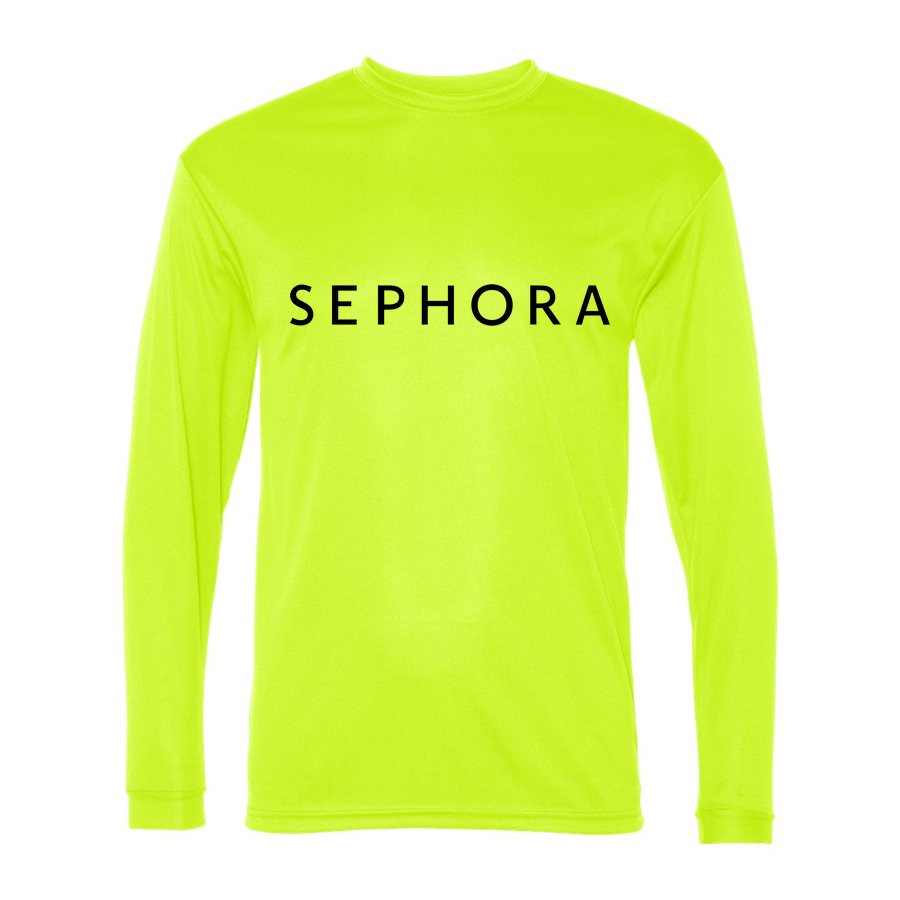 Men's Sephora Polyester Long Sleeve T-Shirt - Safety Yellow