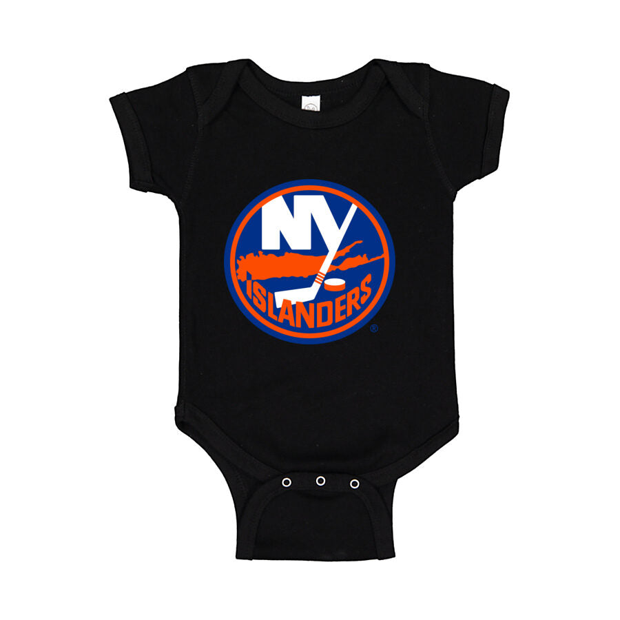 New York Islanders Baby Romper Onesie - Black