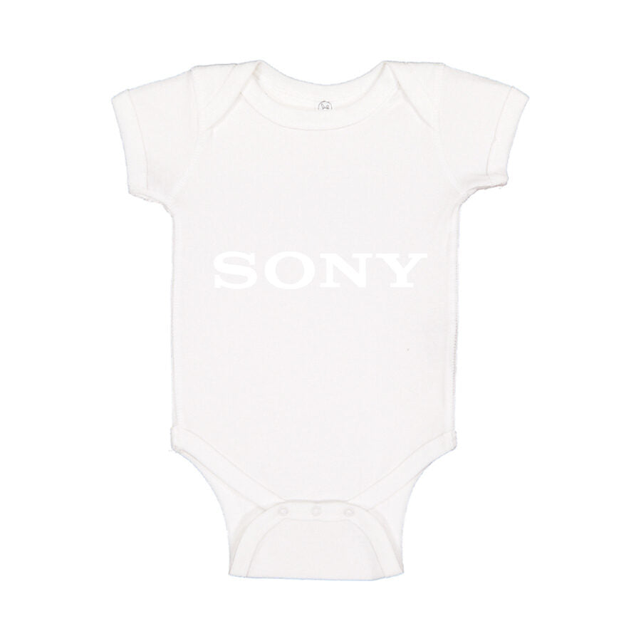 Sony White Logo Baby Romper Onesie - White
