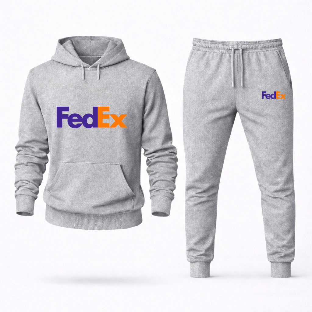 FedEx Hoodie and Joggers Set - Grey