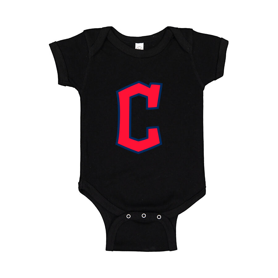 Cleveland Guardians Baby Romper Onesie - Black