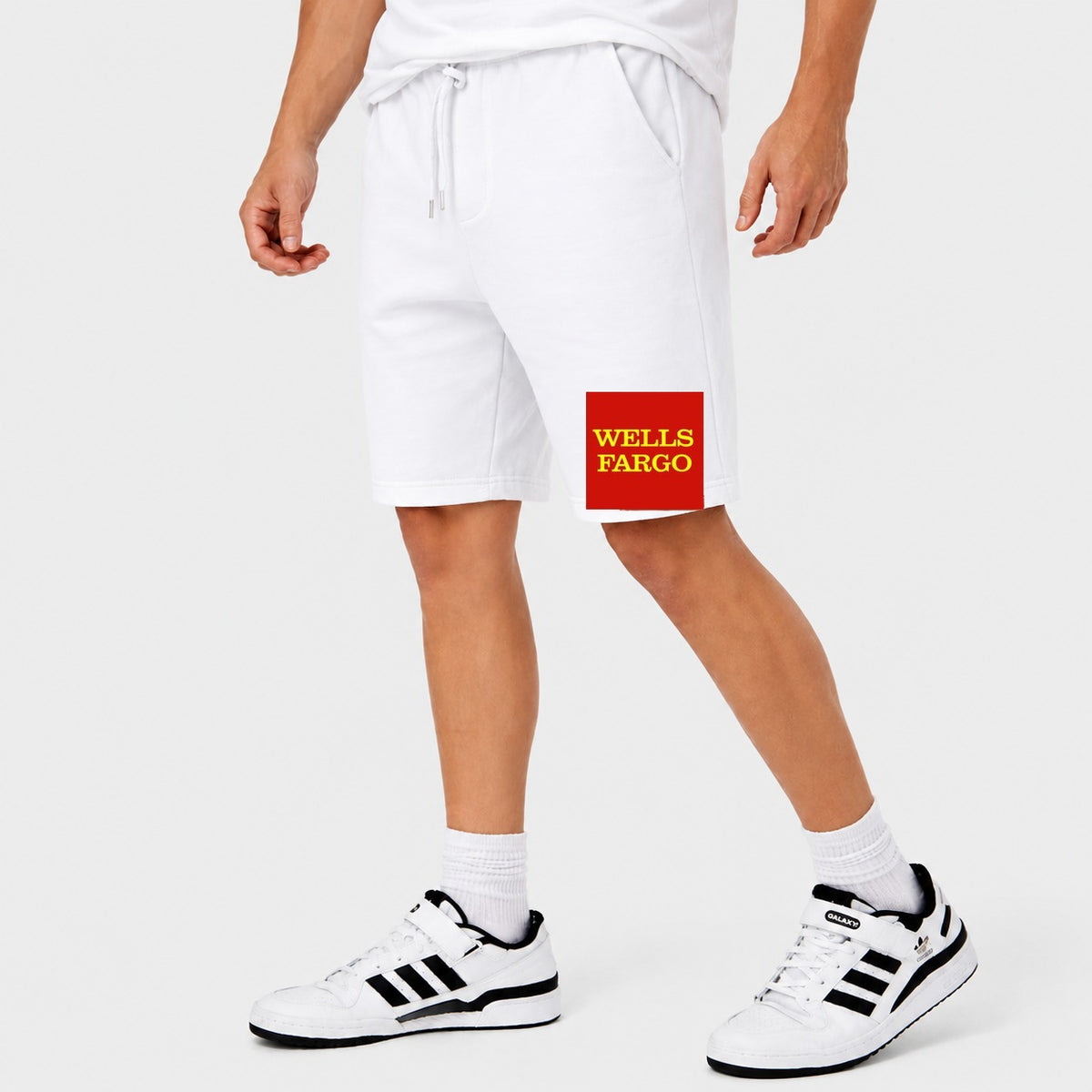 Men's Wells Fargo Cotton Shorts - White