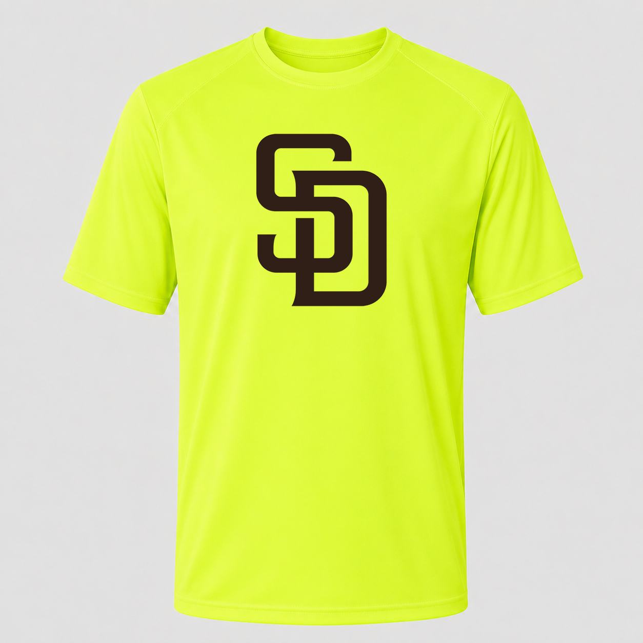 Men's San Diego Padres Performance T-Shirt - Safety Green