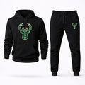 Milwaukee Bucks Hoodie and Joggers Set - Black