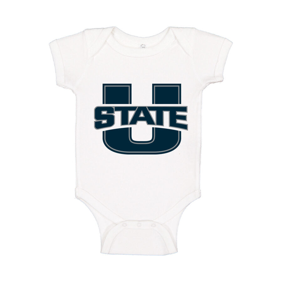 Utah State Aggies Baby Romper Onesie - White