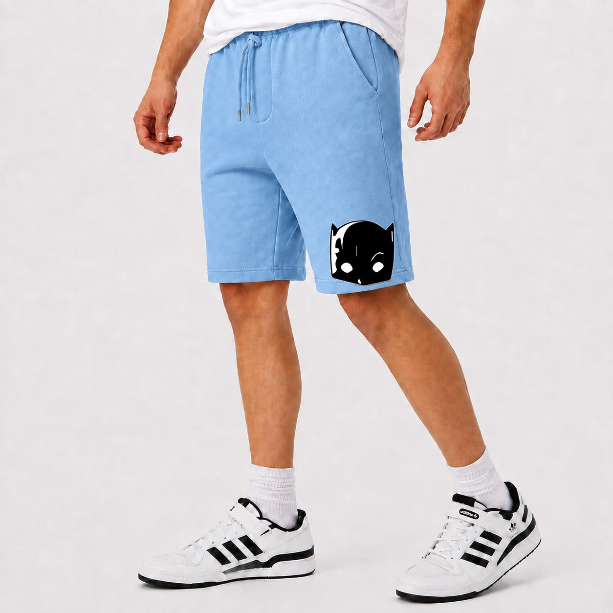 Men's Hellcat Cotton Shorts - Sky Blue