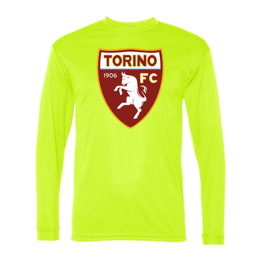 Men's Torino Polyester Long Sleeve T-Shirt - Safety Yellow