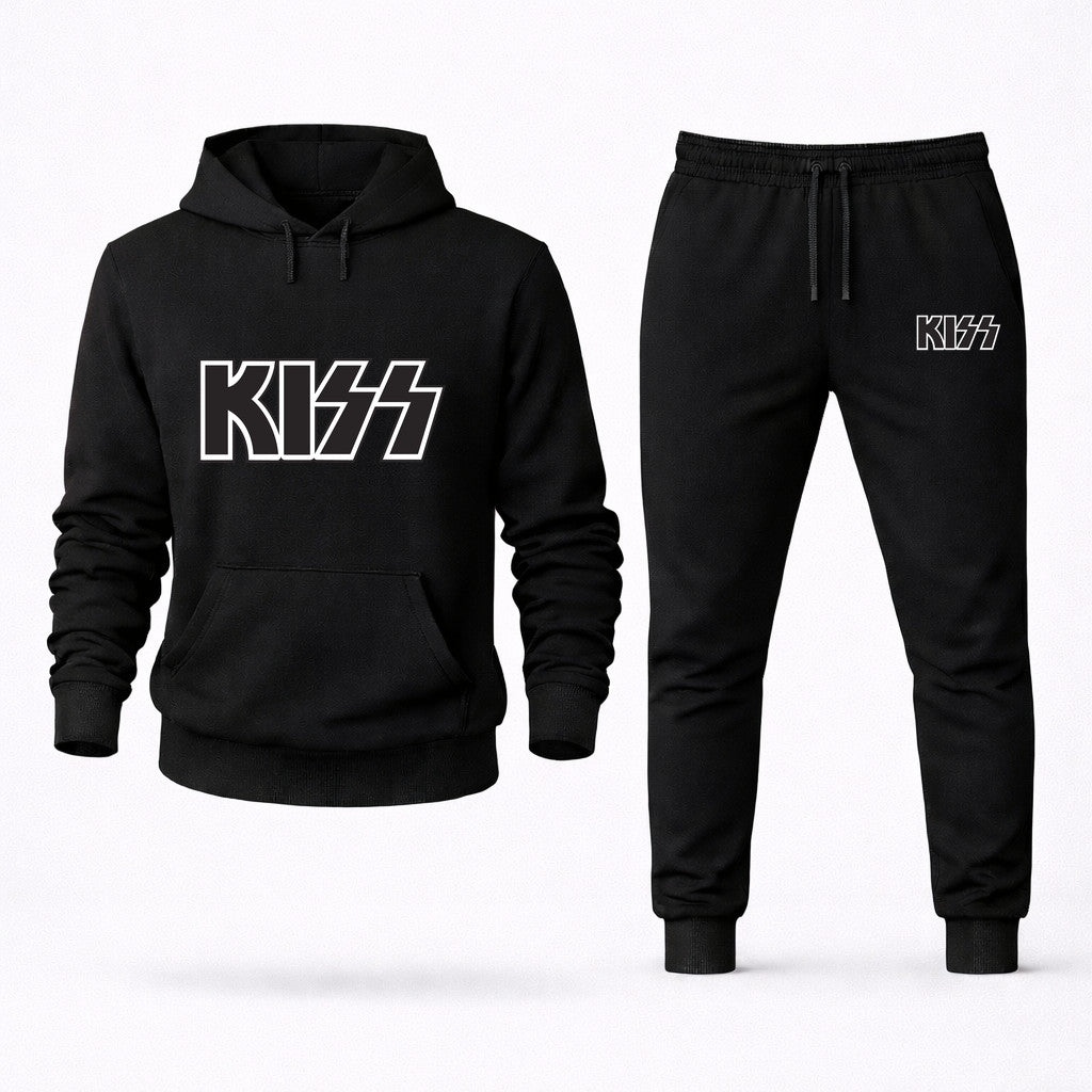 KISS Hoodie and Joggers Set - Black