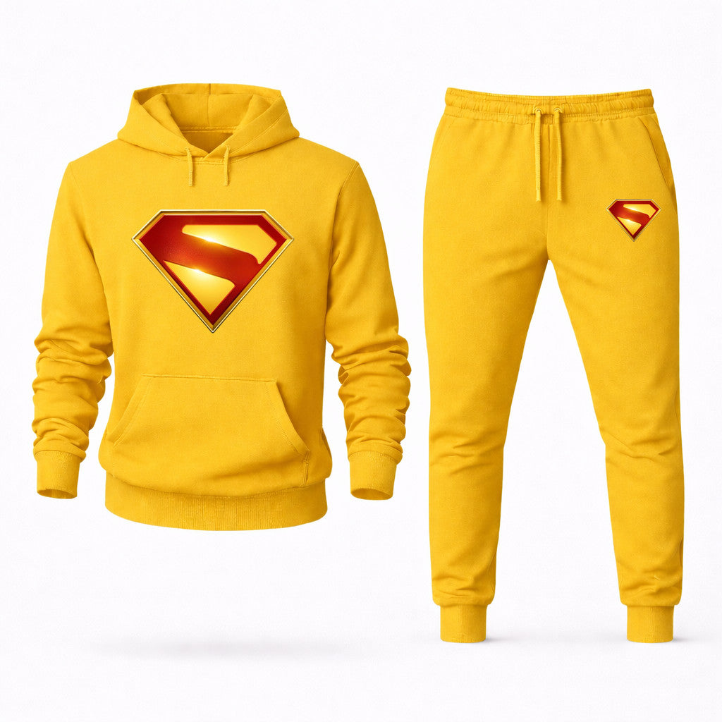 Superman Hoodie and Joggers Set - Yellow