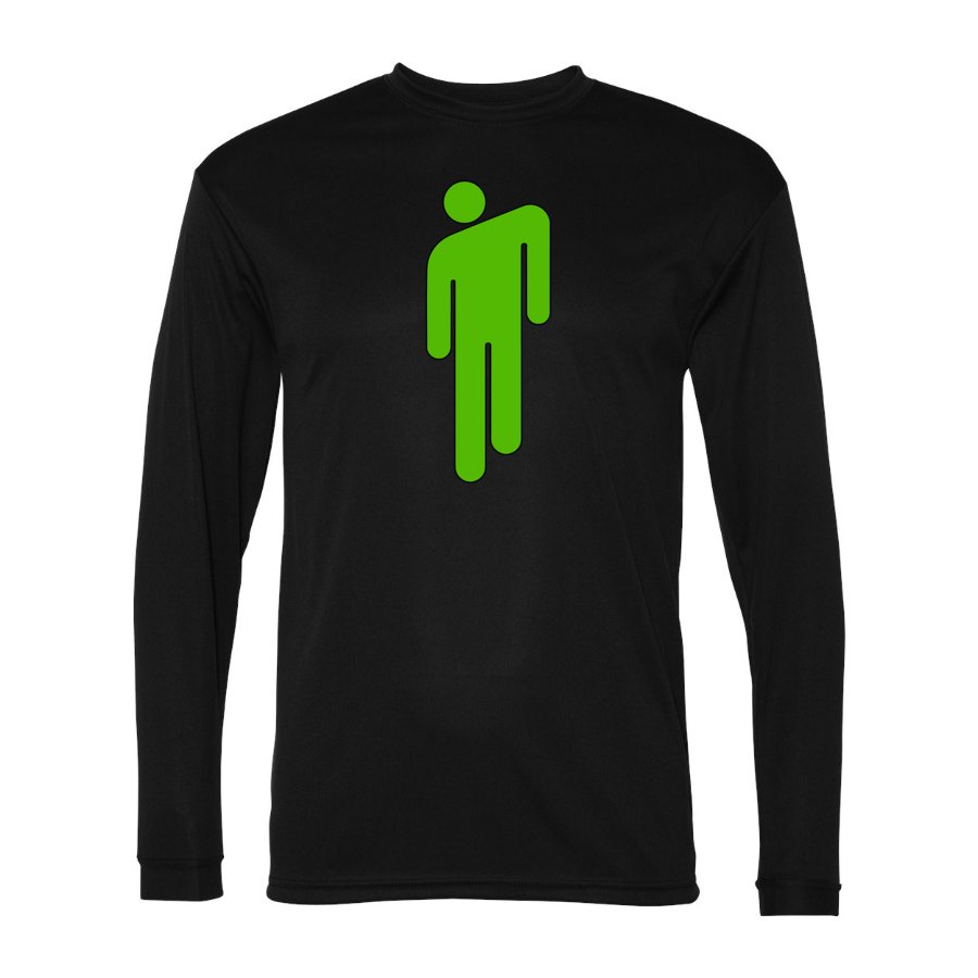 Men's Billie Eilish Polyester Long Sleeve T-Shirt - Black