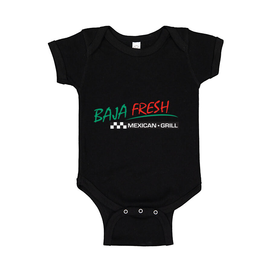 Baja Fresh Baby Romper Onesie - Black