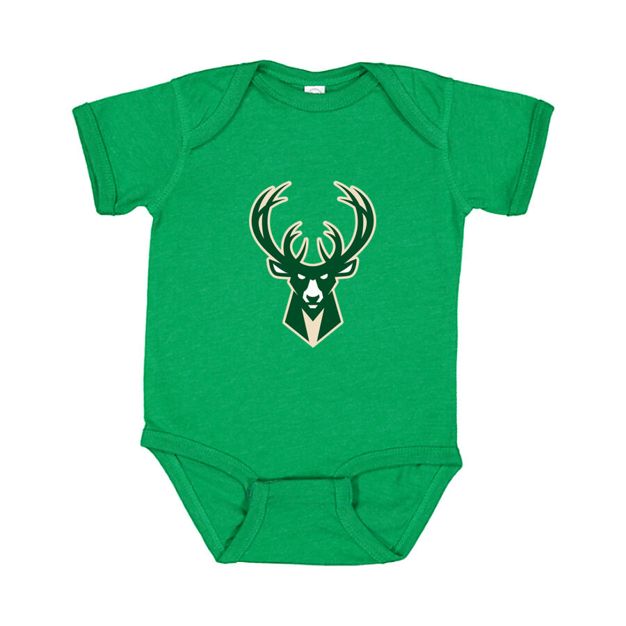 Milwaukee Bucks Baby Romper Onesie - Green