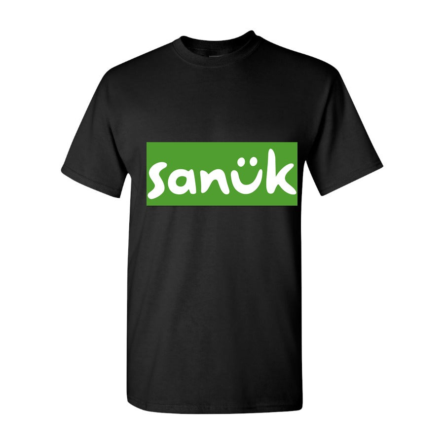 Men's Sanuk Logo Cotton T-Shirt - Black