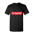 Men's purepng.com colgate logologobrand logoiconslogos 2515199404838u0gz Cotton T-Shirt - Black