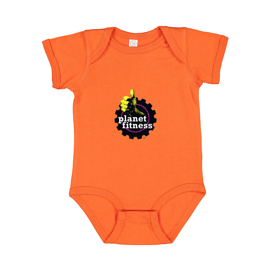 Planet Fitness Baby Romper Onesie - Orange