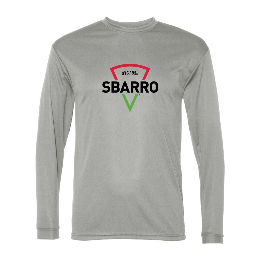 Men's Sbarro Polyester Long Sleeve T-Shirt - Silver
