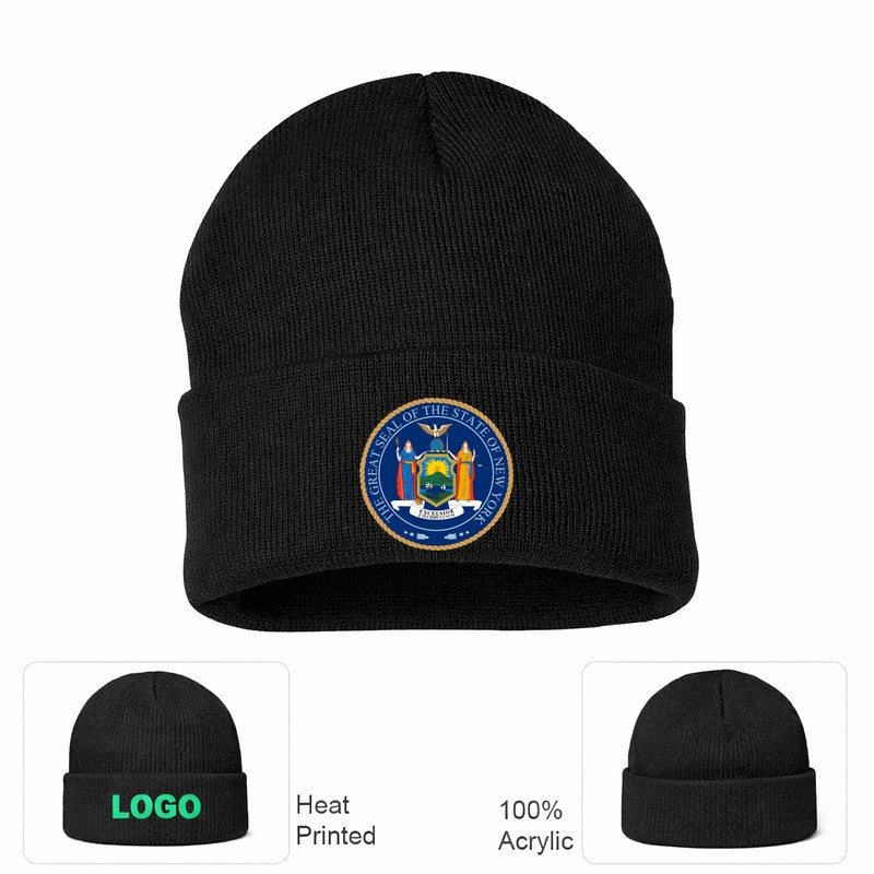 New York Yellow Beanie Hat