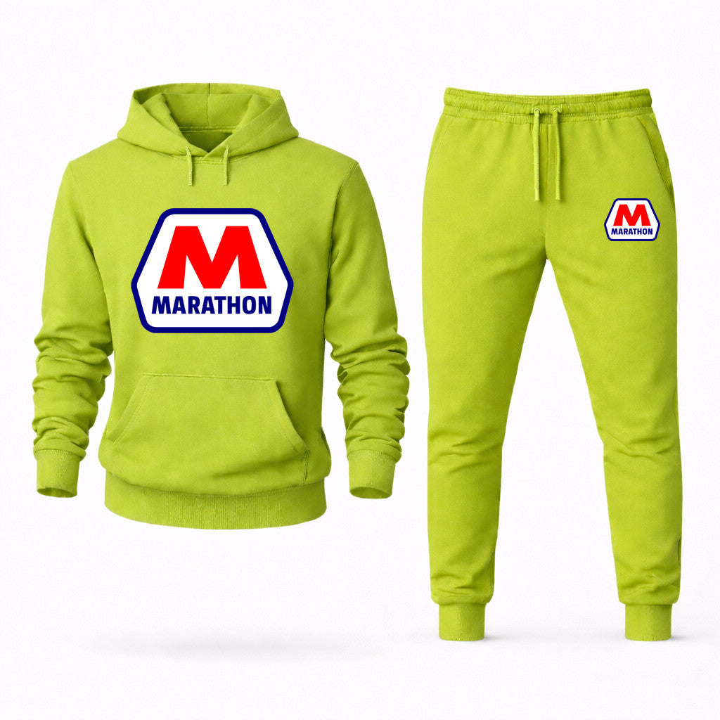 Marathon Hoodie and Joggers Set - Lime Green