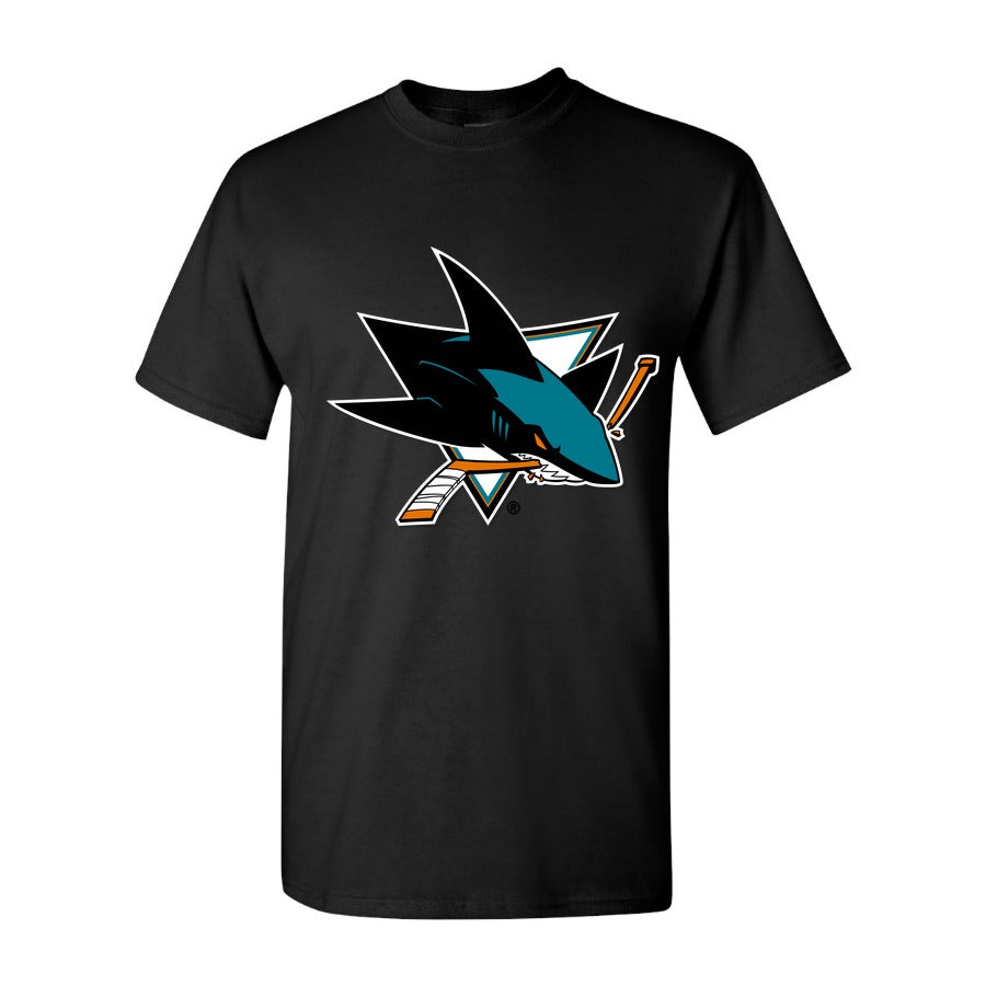 Men's San Jose Sharks Cotton T-Shirt - Black