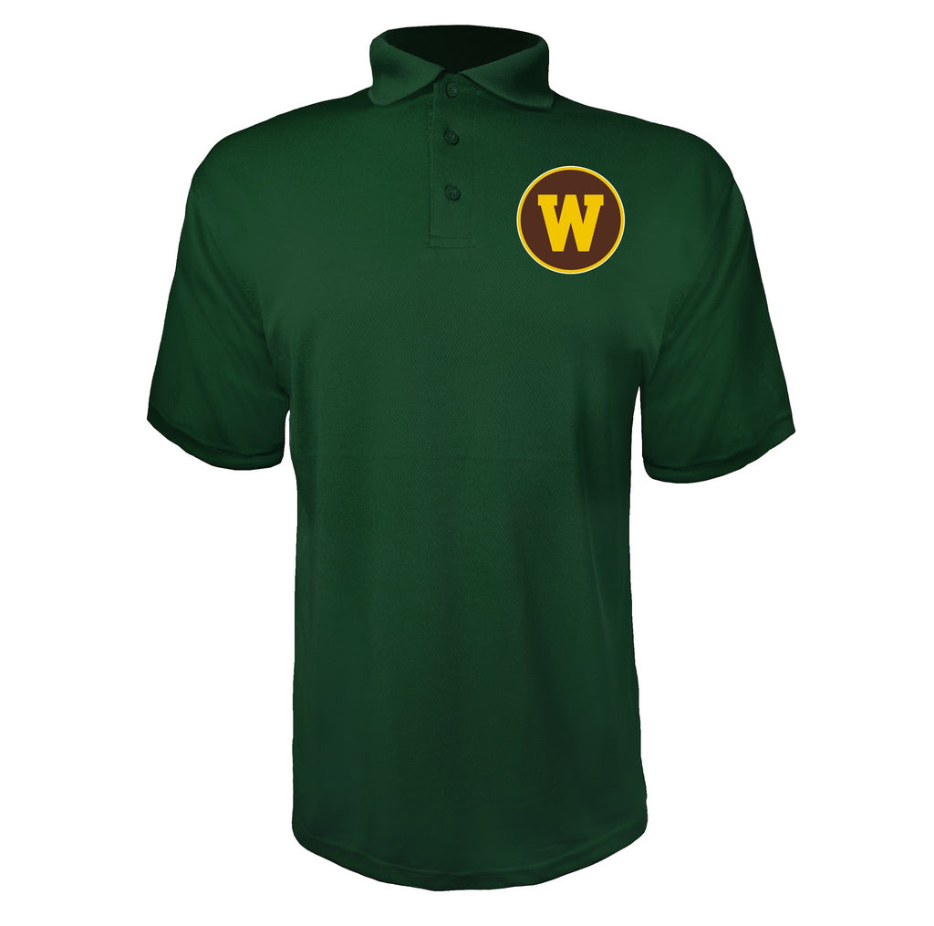 Western Michigan Broncos Green polyester polo
