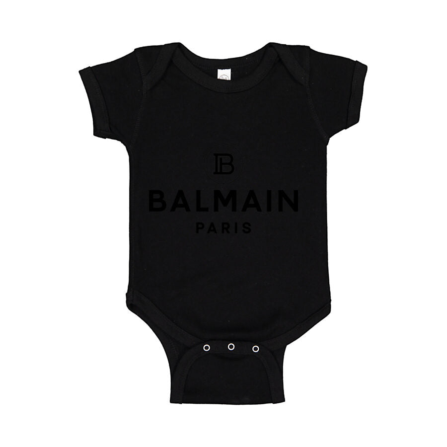 Balmain Paris Baby Romper Onesie - Black