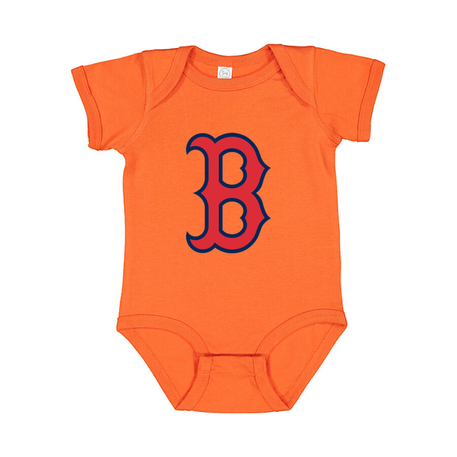 Boston Red Sox Baby Romper Onesie - Orange