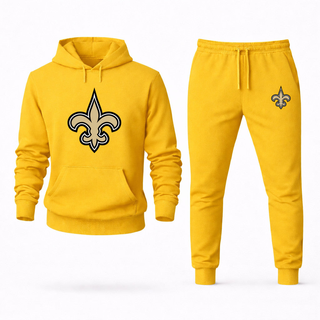 New Orleans Saints Hoodie and Joggers Set - Yellow
