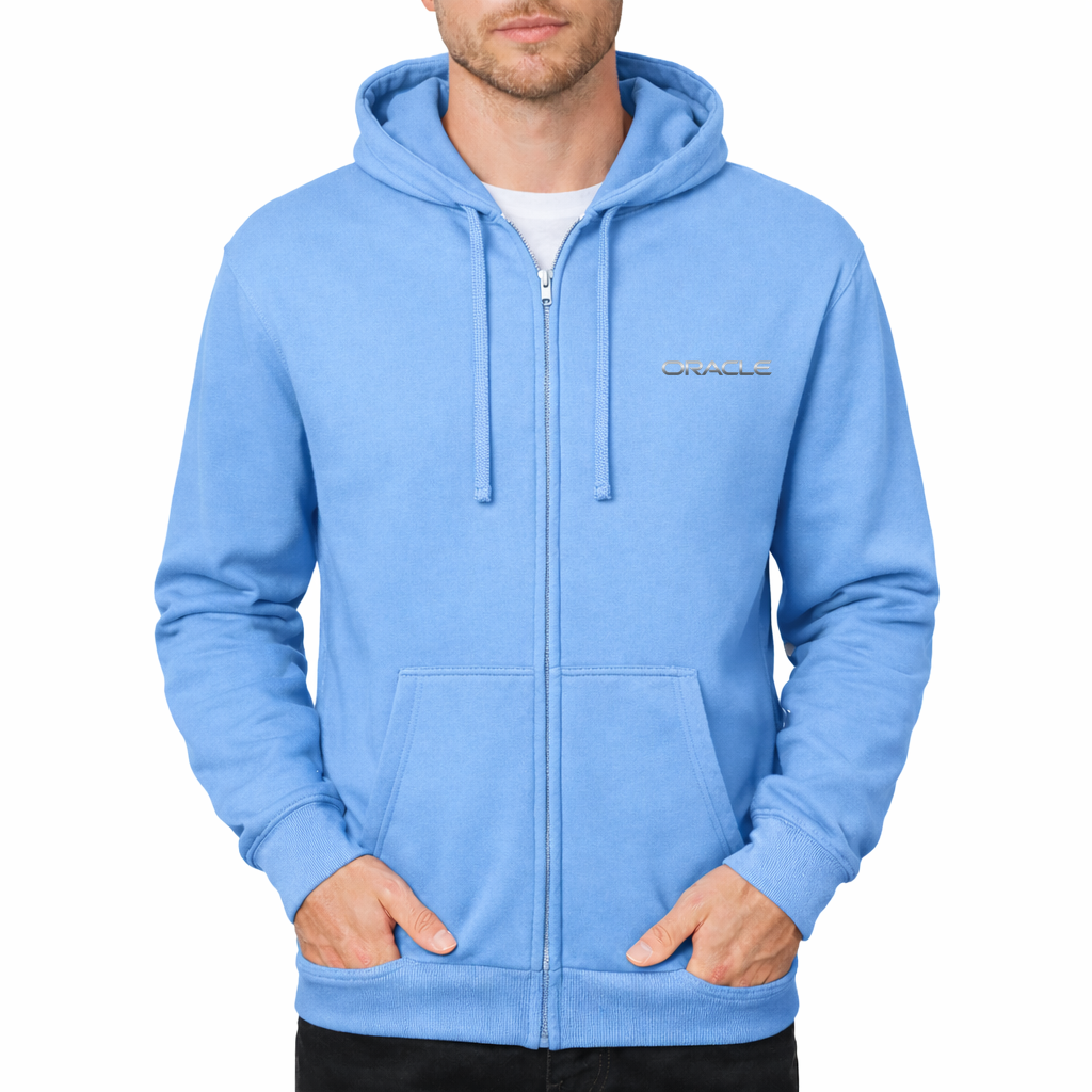 Men's Oracle Zipper Hoodie - Sky Blue