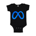 Meta Baby Romper Onesie - Black