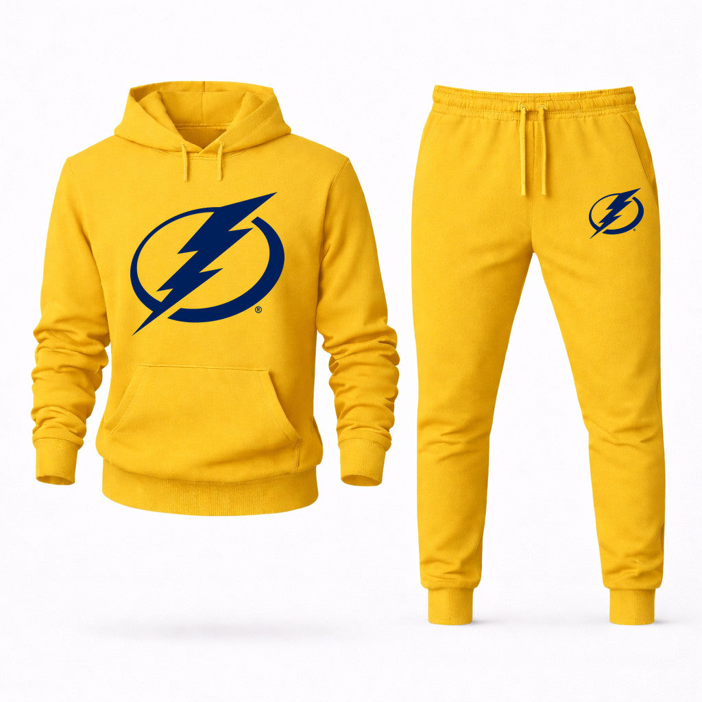 Tampa Bay Lightning Hoodie and Joggers Set - Yellow