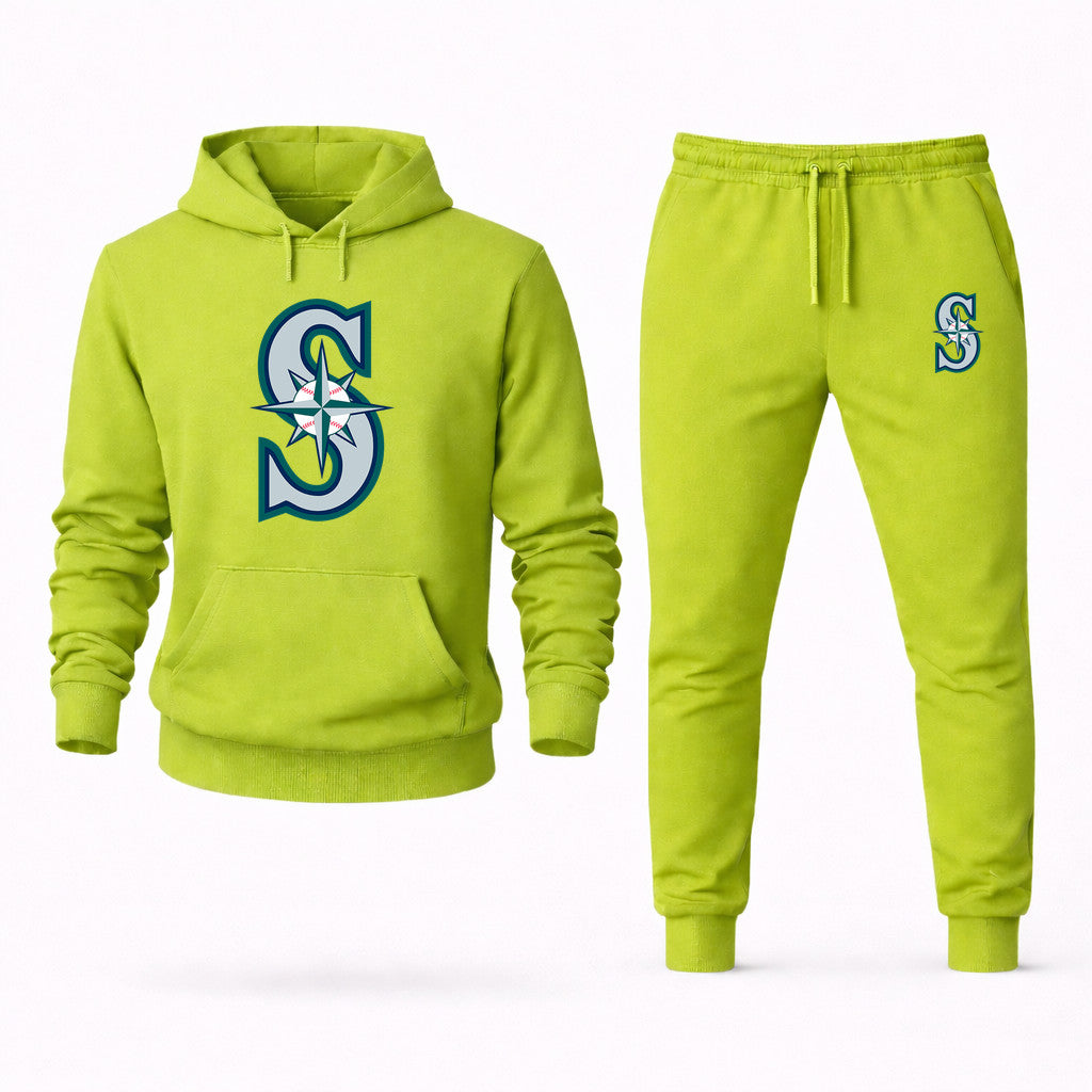 Seattle Mariners Hoodie and Joggers Set - Lime Green